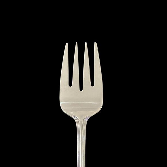 Pfaltzgraff Fairisle Cold Meat Serving Fork 8 1/4" Stainless 18/8 Retired Vntg - Picture 2 of 8